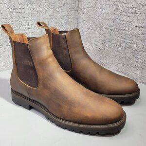 Patina Portland Men's US Size 11 Brown Leather Footwear Chelsea Boots